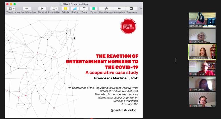 ILO RDW 2021: la risposta al Covid-19 dei lavoratori dello spettacolo in cooperativa