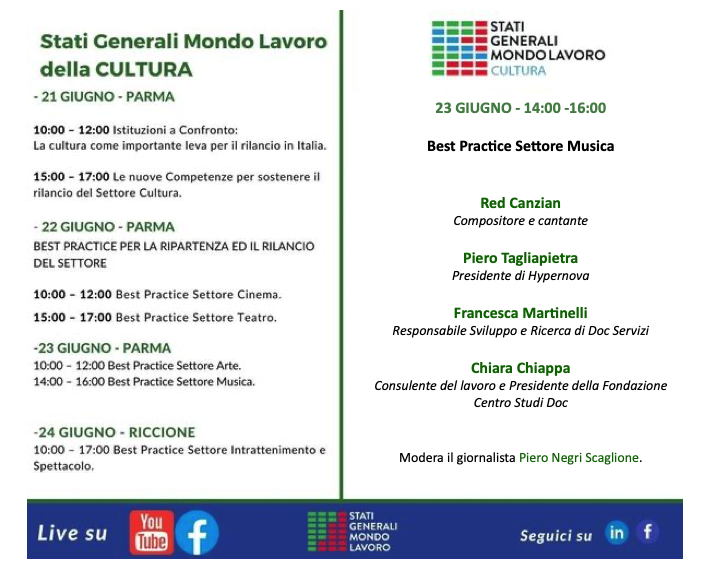 Stati Generali Mondo Lavoro: come può ripartire davvero la musica dal vivo in un “mondo” nuovo?