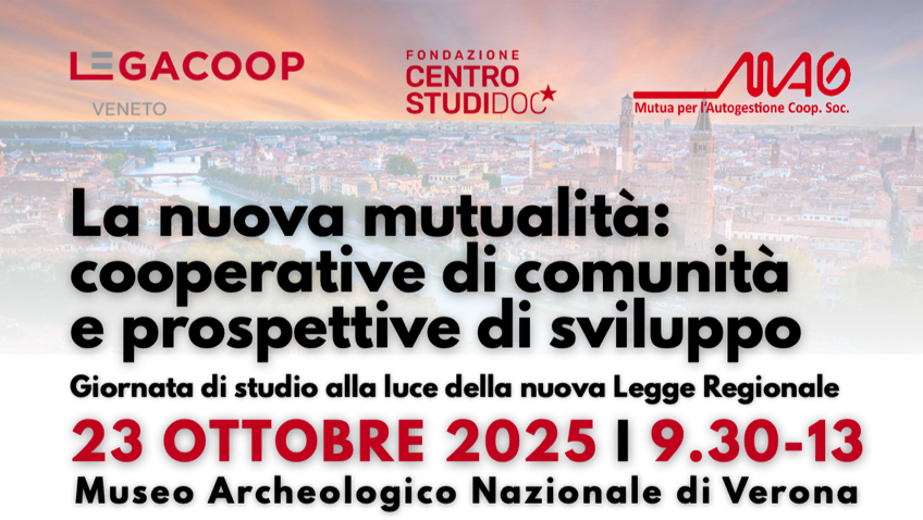 Cooperative di comunità e prospettive di sviluppo il 23 ottobre a Verona
