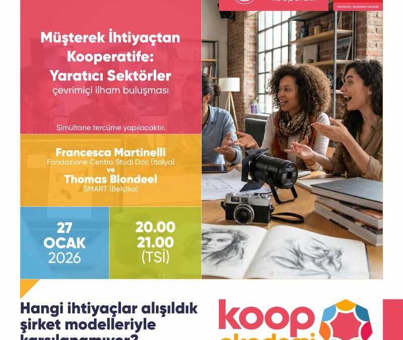 Le cooperative dei settori creativi: il webinar KoopAkademi