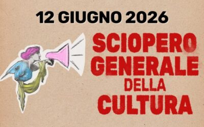 Sciopero cultura 12 giugno: mobilitazione dei beni culturali
